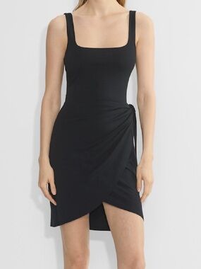 Aritzia black wrap dress. XXS